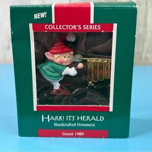 Hallmark Keepsake Ornament Hark! Its Herald Handcrafted 1989 Collector Series